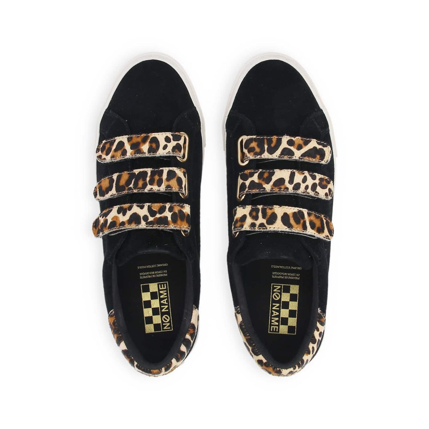 ARCADE STRAPSPERFO W  -  GOAT SUEDE/LEO  - NERO/LEOPARDATO